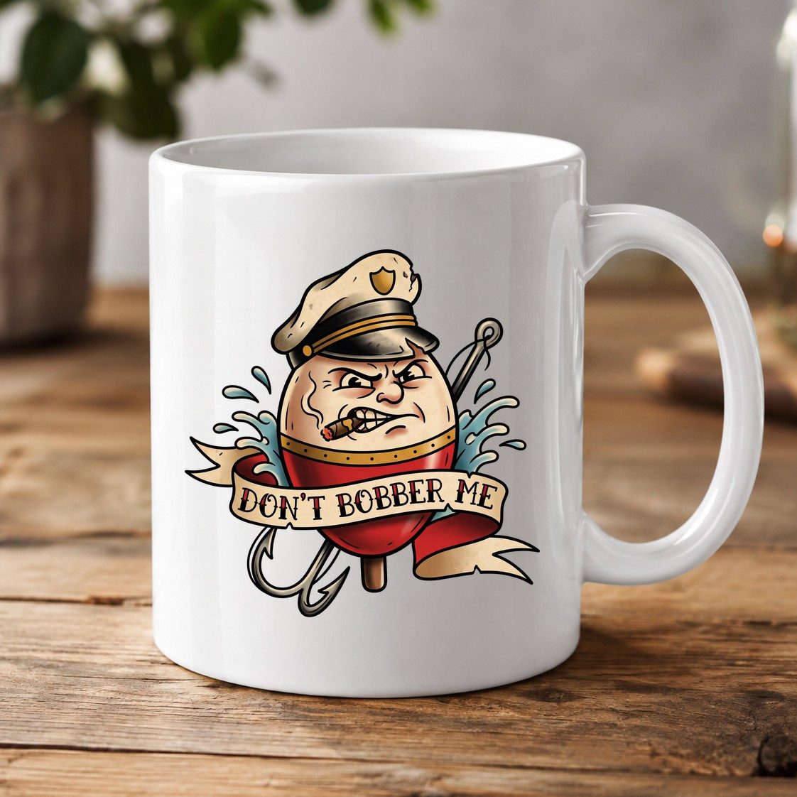 Don't Bobber Me fishing White Mug White product mockup