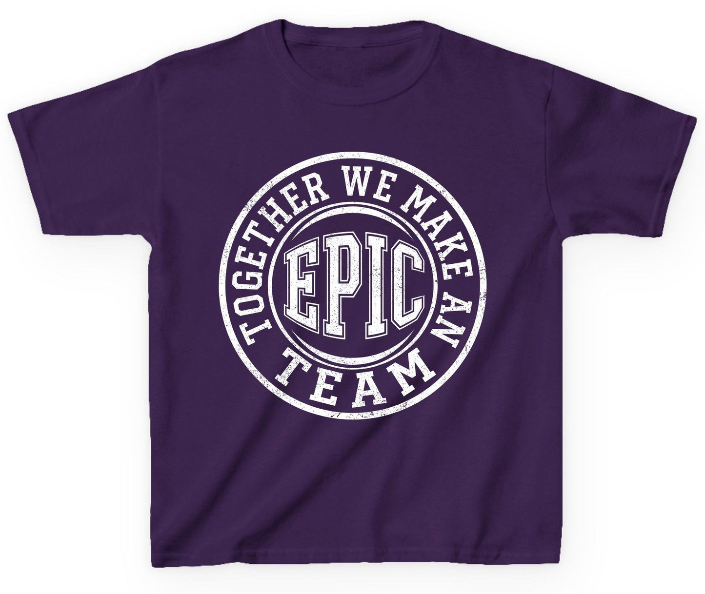 Together We Make an Epic Team teamwork Youth T-Shirt Purple product mockup
