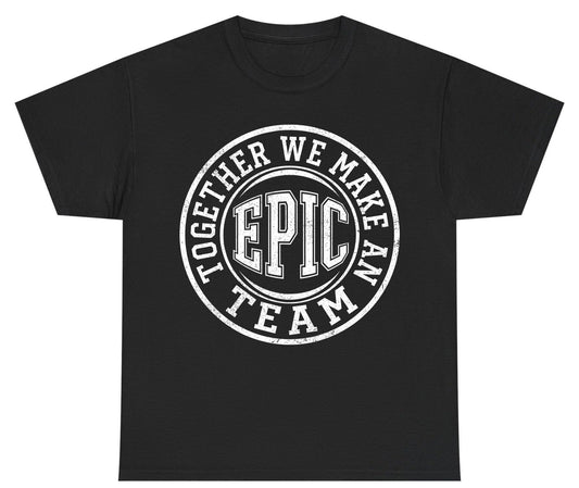 Together We Make an Epic Team teamwork Youth T-Shirt Black product mockup