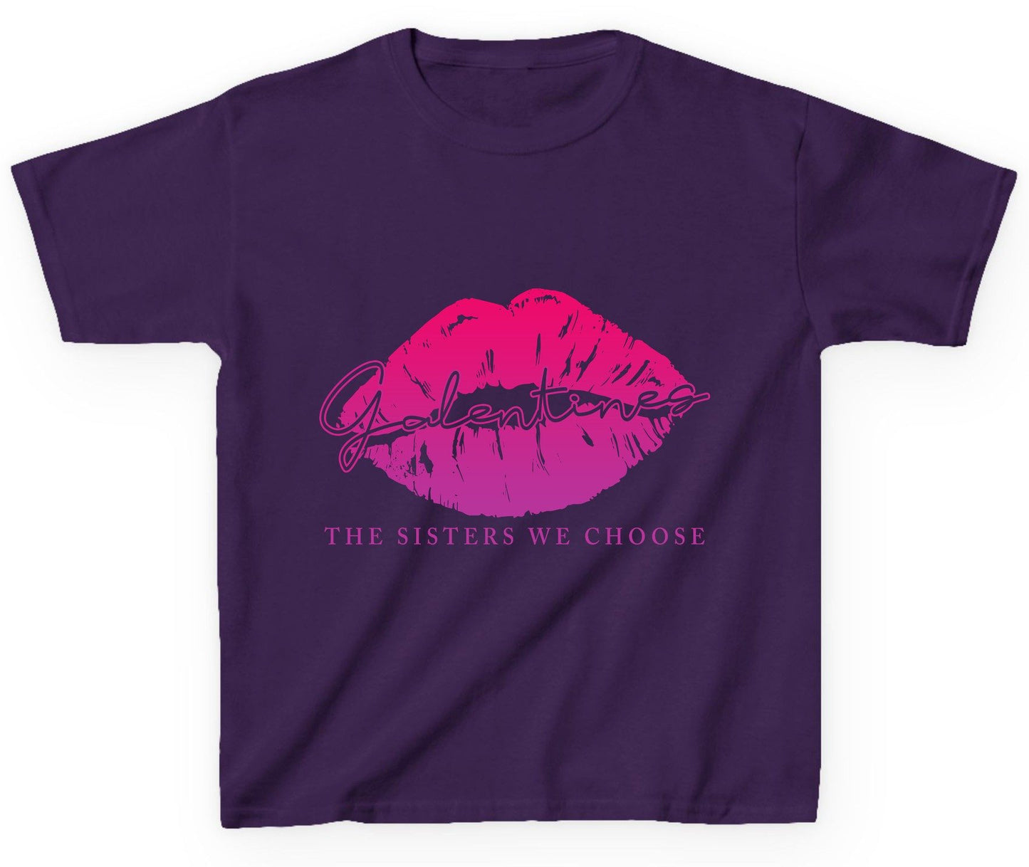 Galentines the Sisters We Choose galentine's day Youth T-Shirt Purple product mockup