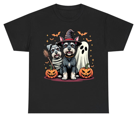 Halloween Schnauzer Dogs schnauzer dogs Youth T-Shirt Black product mockup