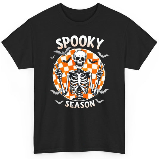 Spooky Season Halloween skeleton T-Shirt Black product mockup