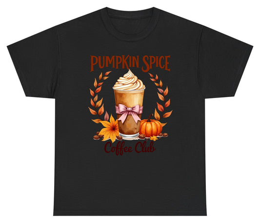 Pumpkin Spice Coffee Club pumpkin spice latte Youth T-Shirt Black product mockup