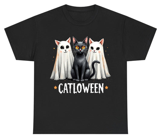 Catloween Halloween cats Youth T-Shirt Black product mockup