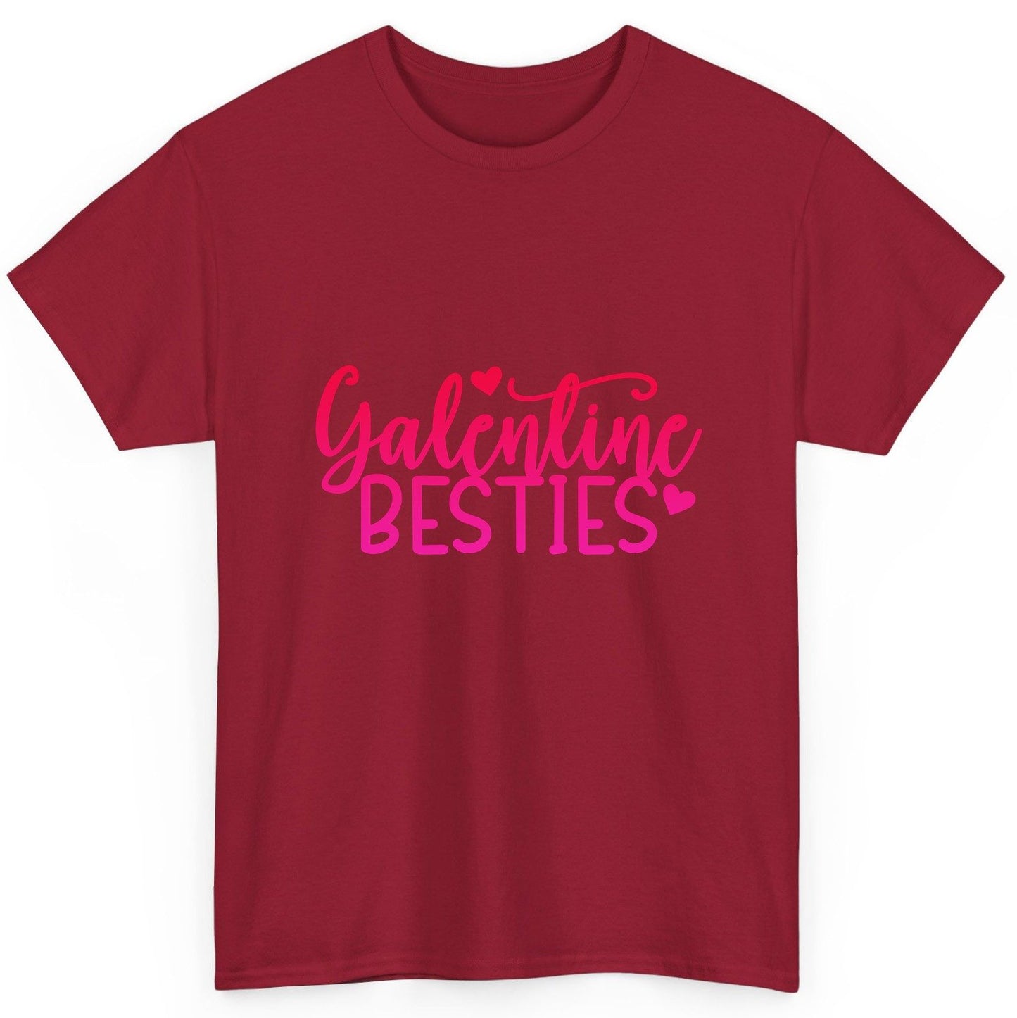 Galentine Besties galentine's day T-Shirt Cardinal Red product mockup
