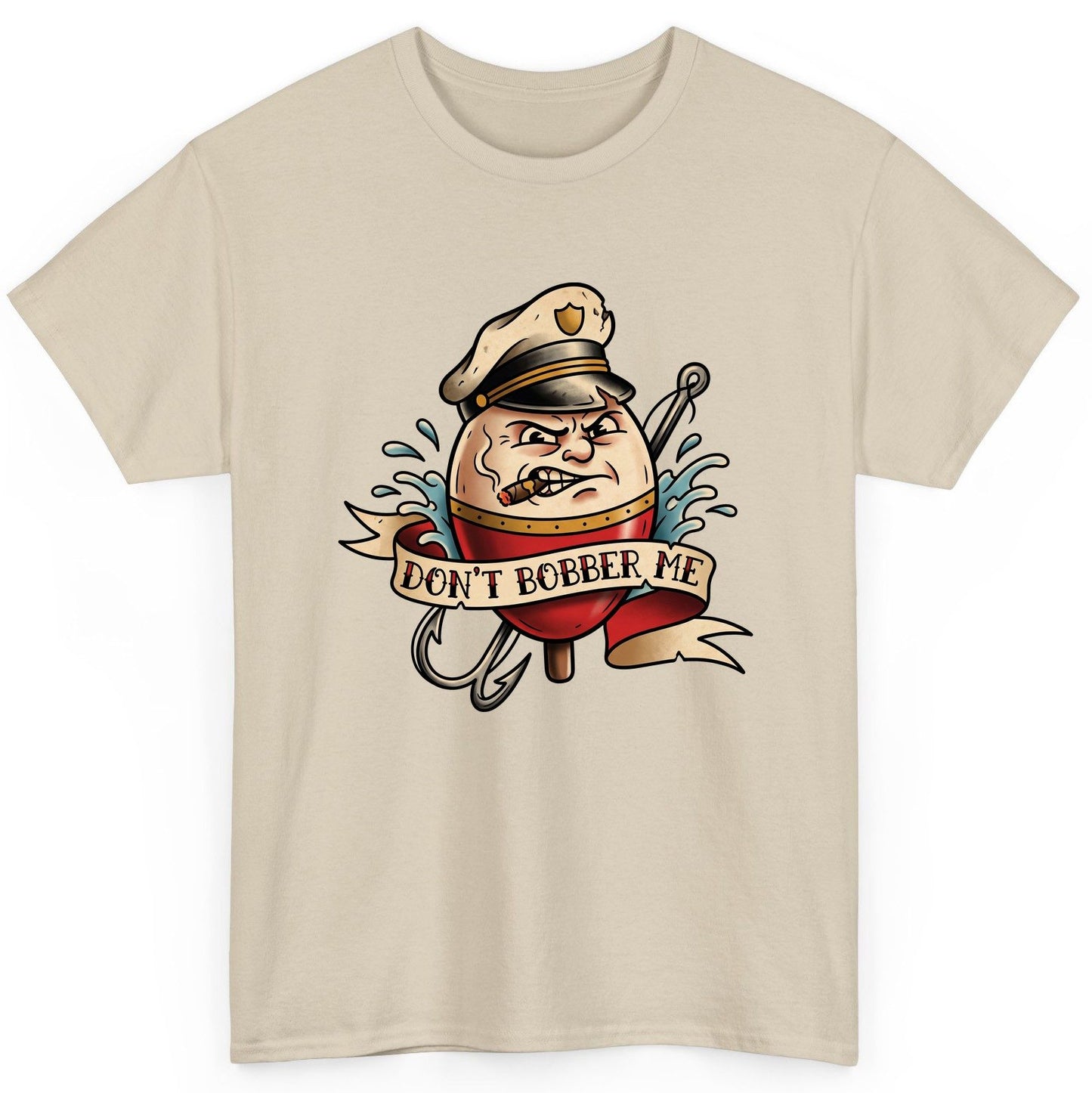 Don't Bobber Me fishing T-Shirt Sand product mockup