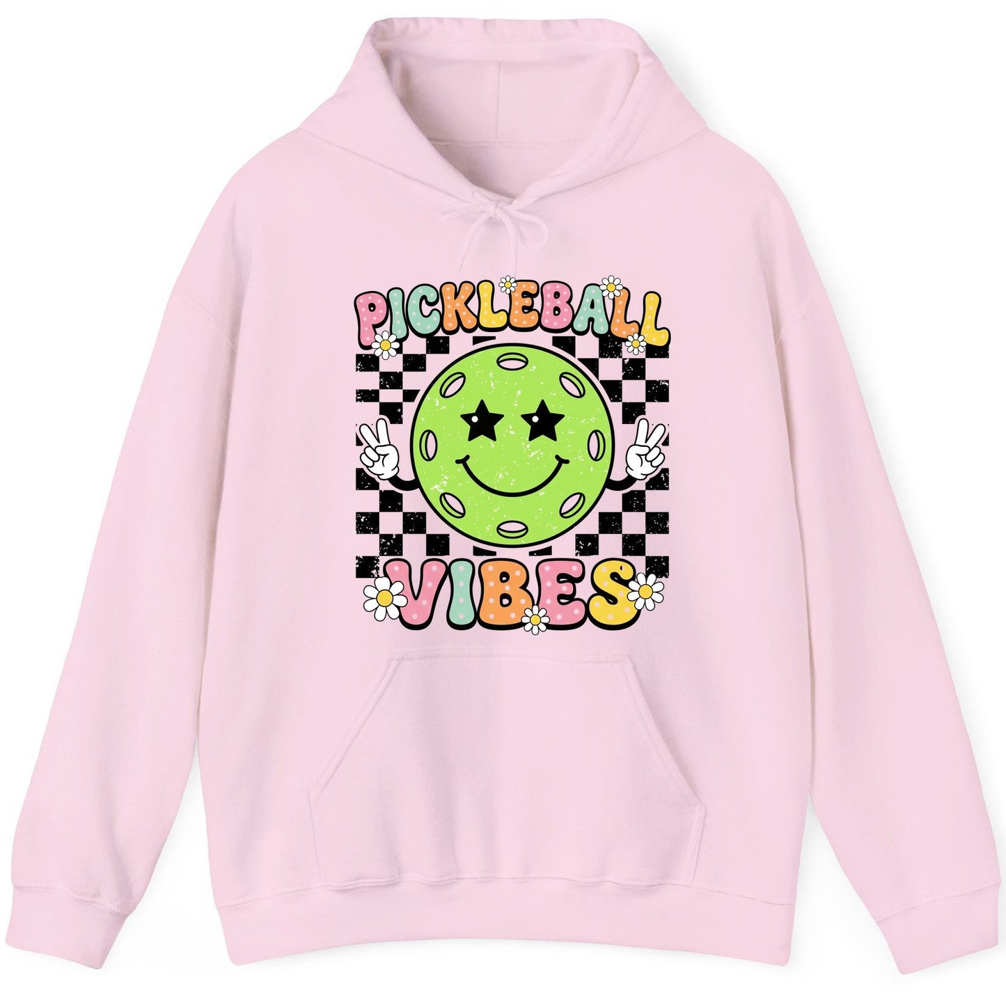Pickleball Vibes pickleball Hoodie Light Pink product mockup