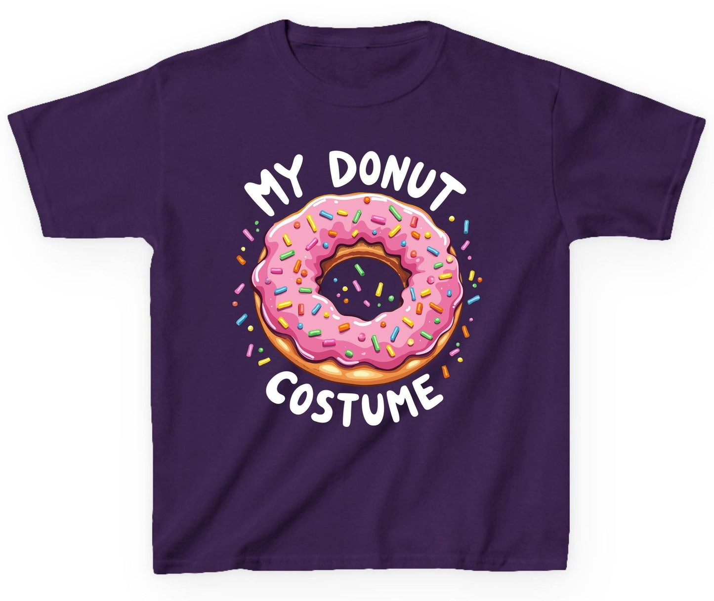 My Donut Costume donut Youth T-Shirt Purple product mockup