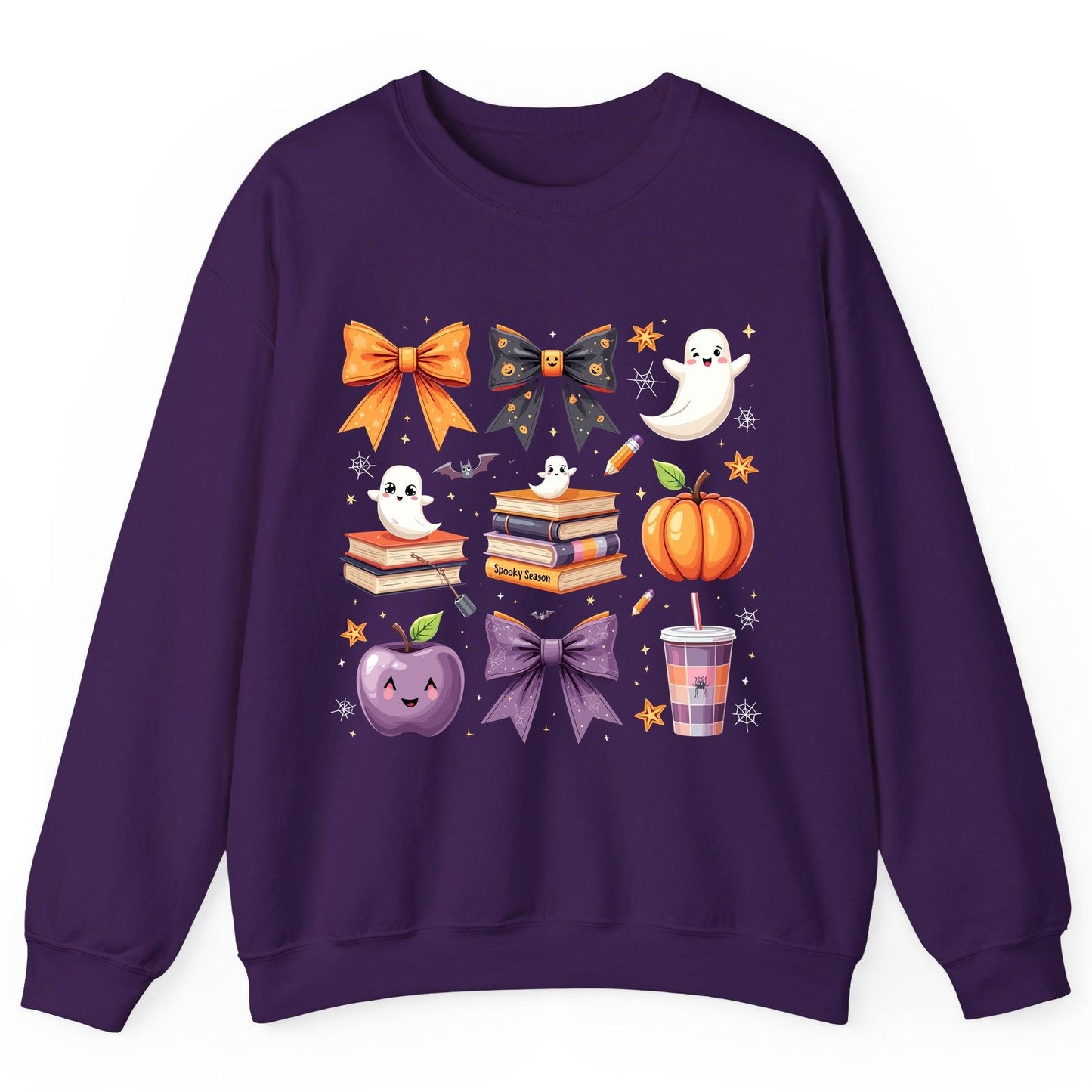 Spooky Season Halloween Sweatshirt Purple product mockup