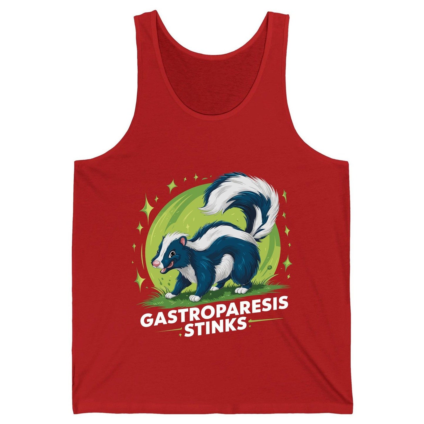 Gastroparesis Stinks gastroparesis awareness Tank Top Red product mockup