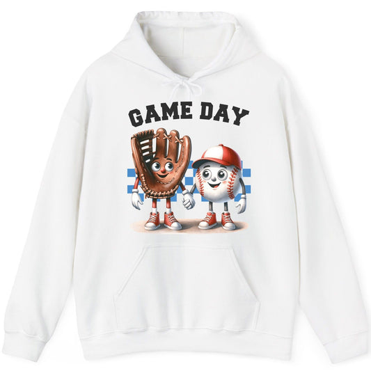 Game Day baseball Hoodie White product mockup