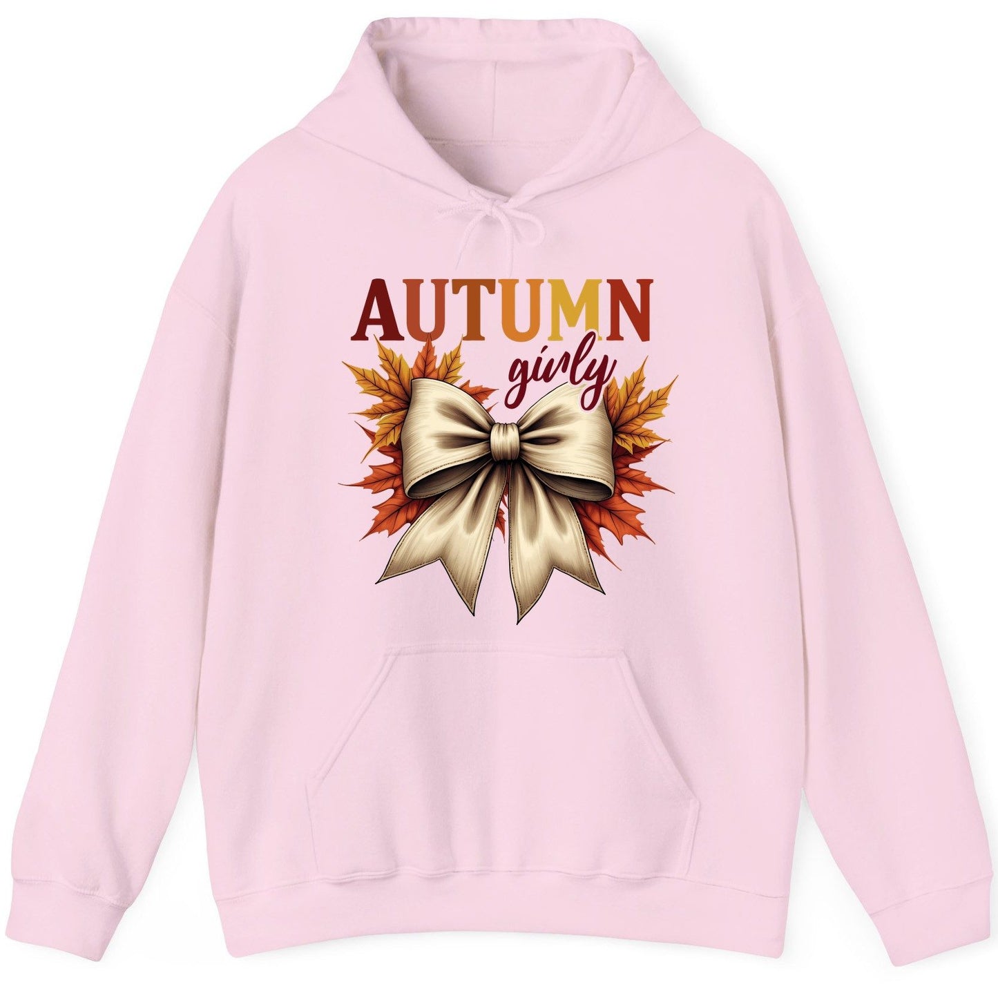 Autumn Girly autumn Hoodie Light Pink product mockup