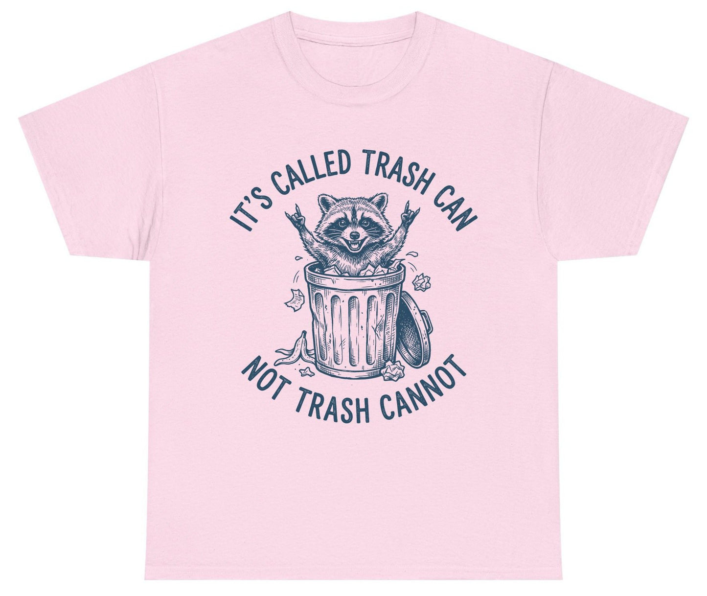 It's Called Trash Can Not Trash Cannot raccoon Youth T-Shirt Light Pink product mockup