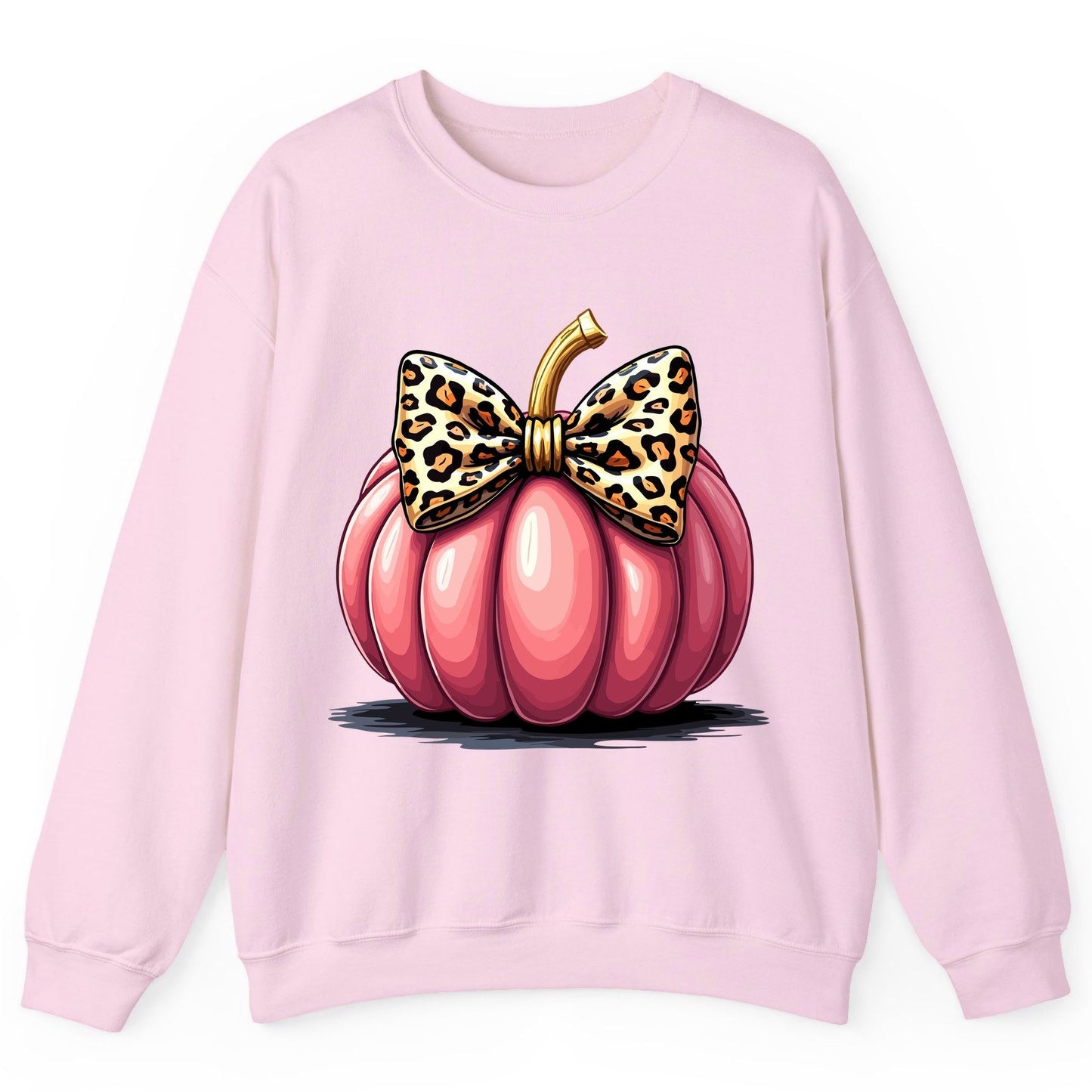 Pink Leopard Pumpkin pink pumpkin Sweatshirt Light Pink product mockup
