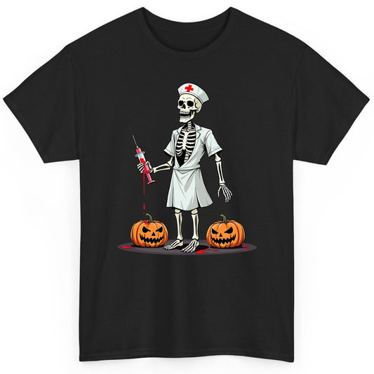 Spooky Skeleton Nurse Halloween skeleton nurse T-Shirt Black product mockup