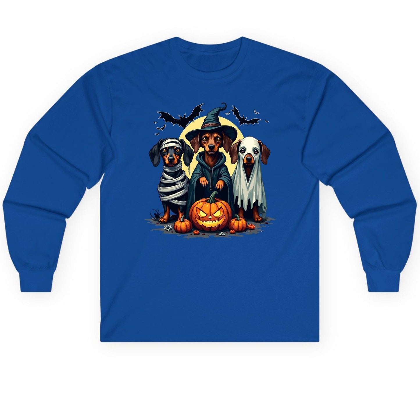Dachshund Halloween Costumes dachshunds Long Sleeve Tee Royal product mockup