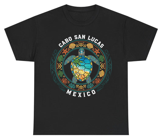Cabo San Lucas Mexico sea turtle Youth T-Shirt Black product mockup