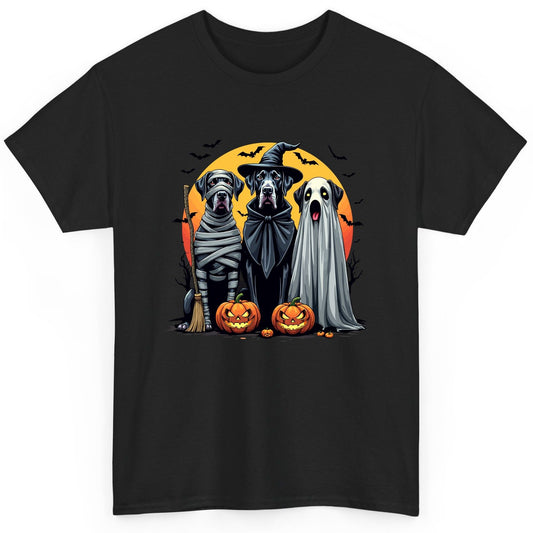 Halloween Dogs in Costumes Halloween dogs T-Shirt Black product mockup