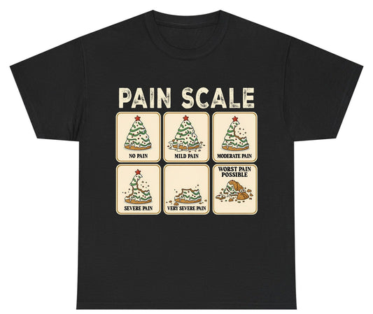 Pain Scale Christmas cookie pain scale Youth T-Shirt Black product mockup