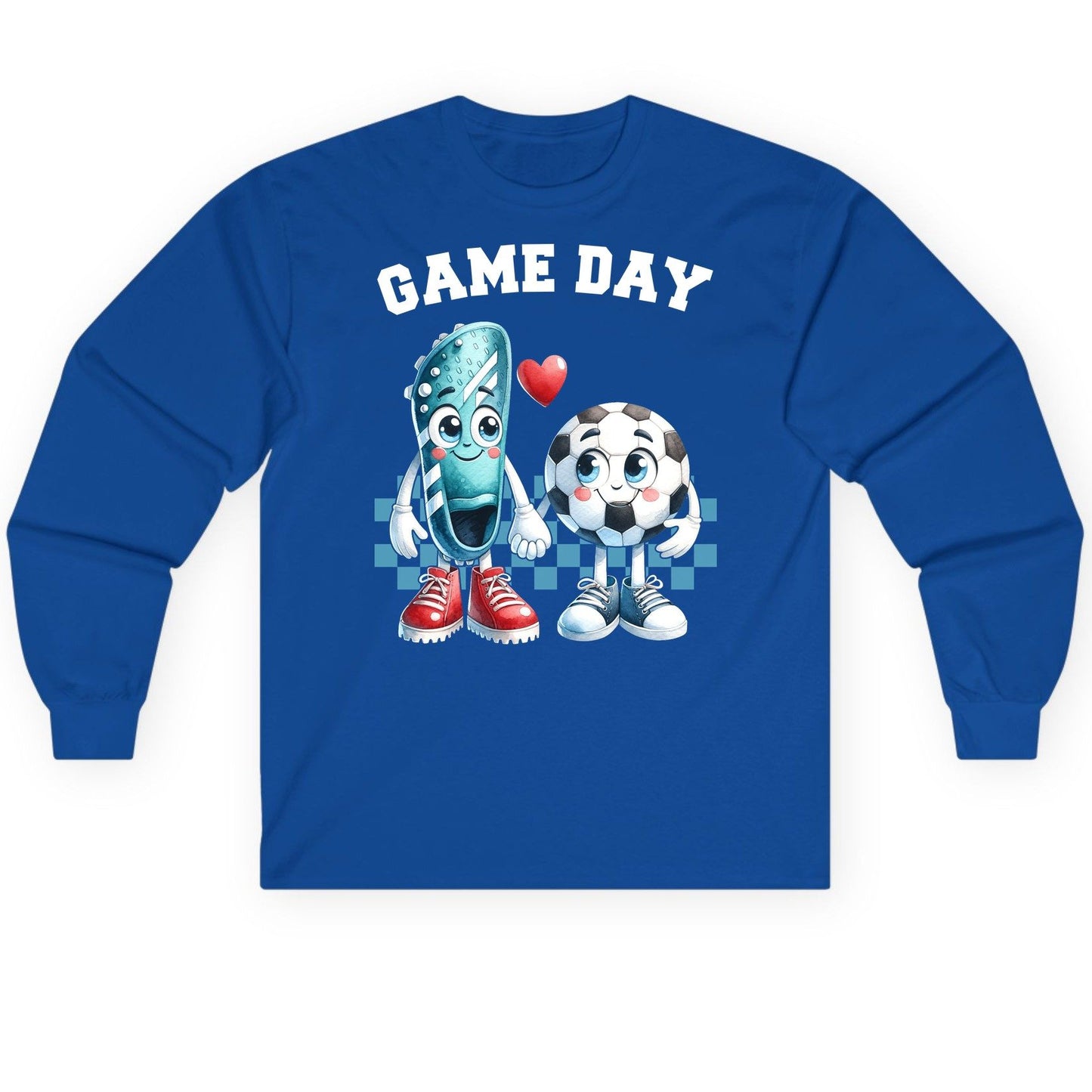 Game Day soccer Long Sleeve Tee Royal product mockup
