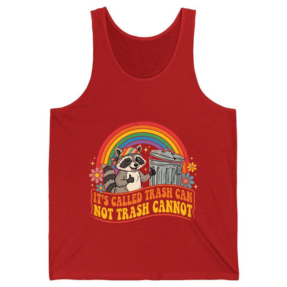 It's Called Trash Can Not Trash Cannot raccoon Tank Top Red product mockup