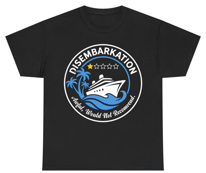 Disembarkation Awful, Would Not Recommend cruising Youth T-Shirt Black product mockup