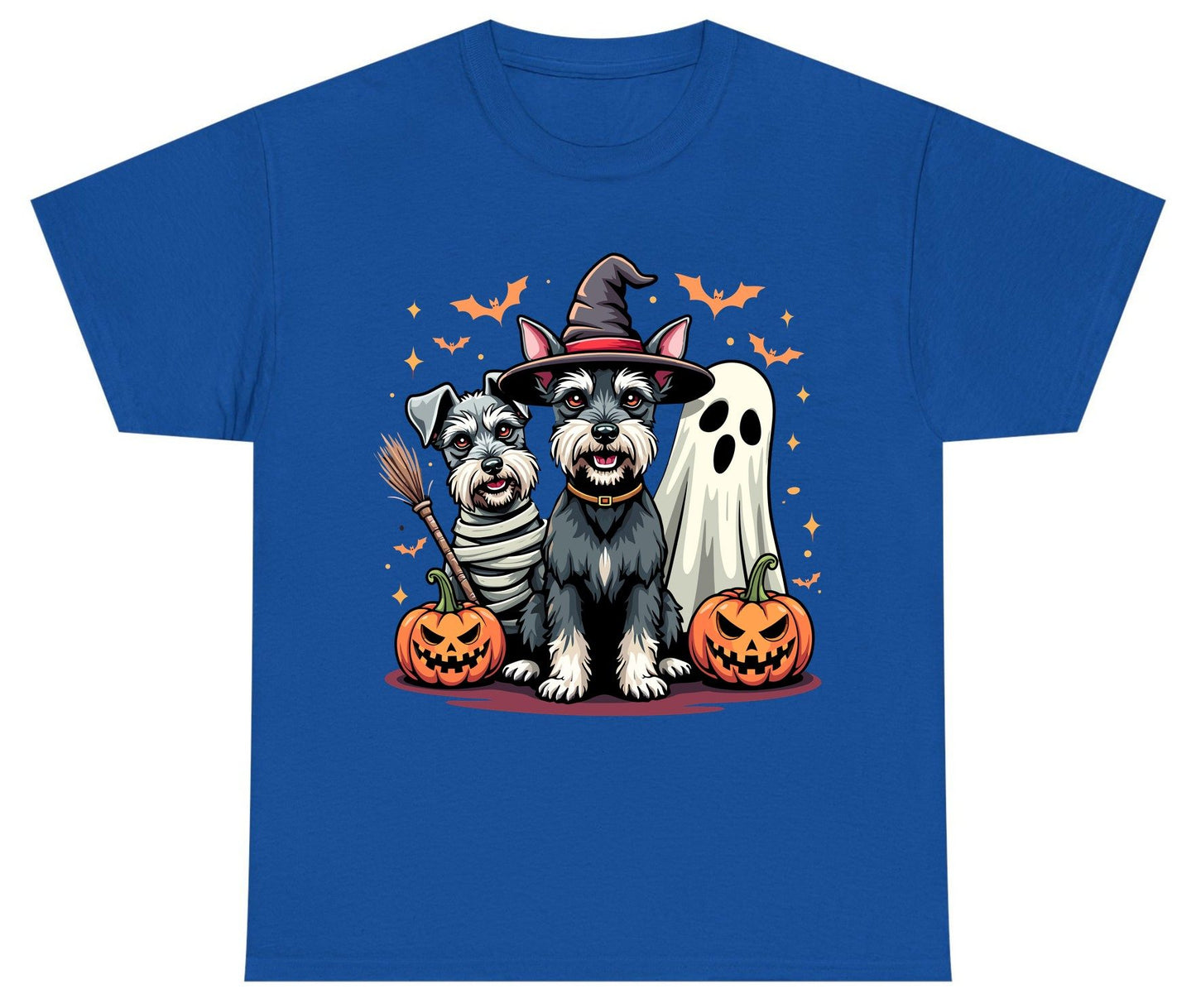 Halloween Schnauzer Dogs schnauzer dogs Youth T-Shirt Royal product mockup