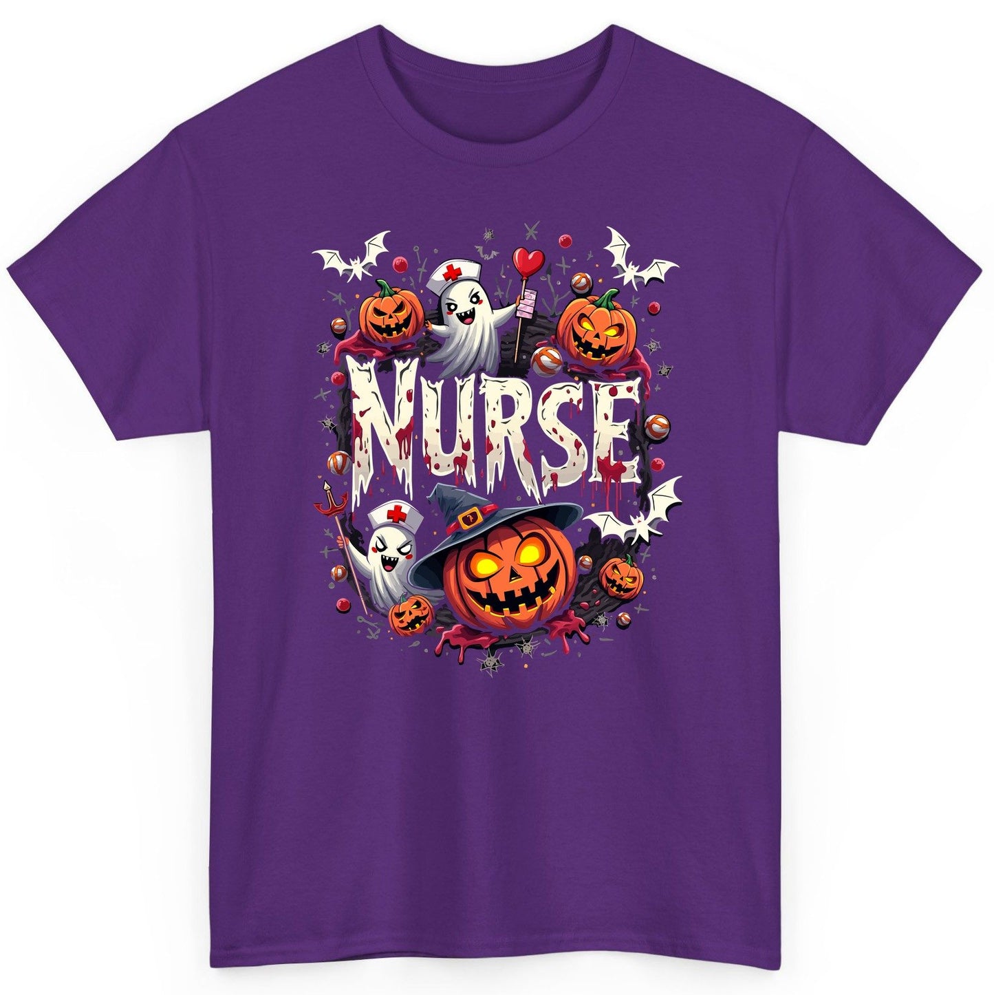 Nurse Halloween nurse T-Shirt Purple product mockup