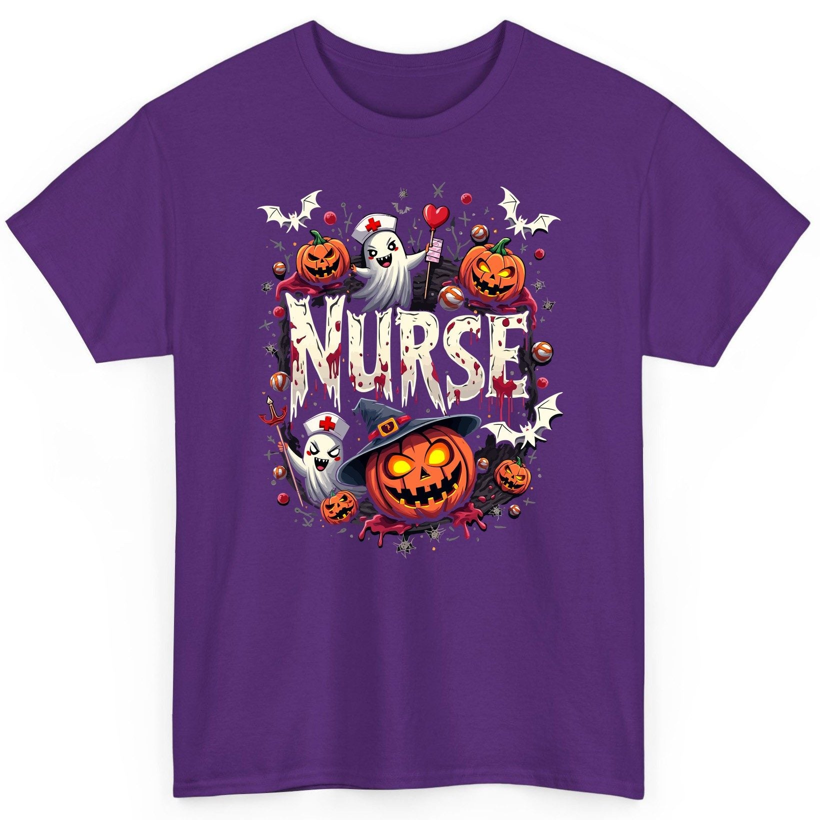 Nurse Halloween nurse T-Shirt Purple product mockup