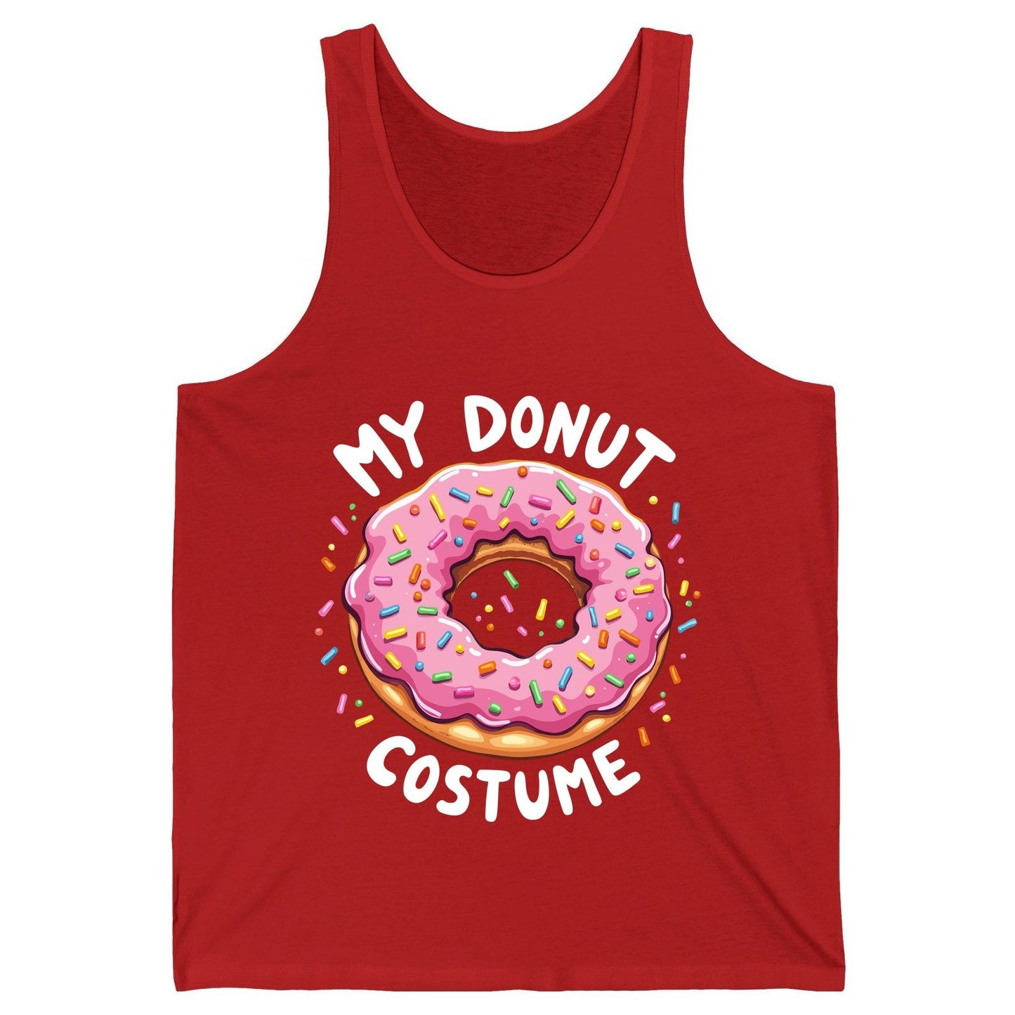 My Donut Costume donut Tank Top Red product mockup