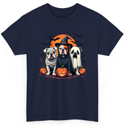 Halloween Bulldogs Costumes Halloween bulldogs T-Shirt Navy product mockup
