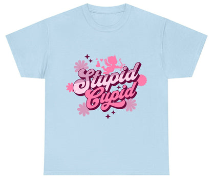 Stupid Cupid anti-Valentine's Day Youth T-Shirt Light Blue product mockup