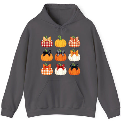 Decorative Fall Pumpkins fall pumpkins Hoodie Charcoal product mockup