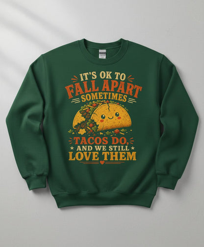 AND WE STILL LOVE THEM Sweatshirt - product mockup - Forest Green
