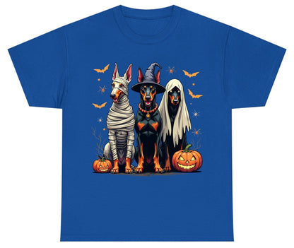 Halloween Doberman Trio doberman pinscher Youth T-Shirt Royal product mockup