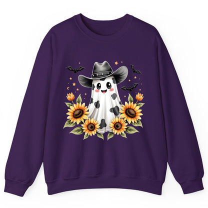 Cowboy Ghost Sunflowers cowboy ghost Sweatshirt Purple product mockup