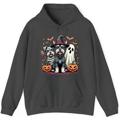 Halloween Schnauzer Dogs schnauzer dogs Hoodie Dark Heather product mockup
