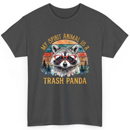 My Spirit Animal Is a Trash Panda raccoon T-Shirt Dark Heather product mockup
