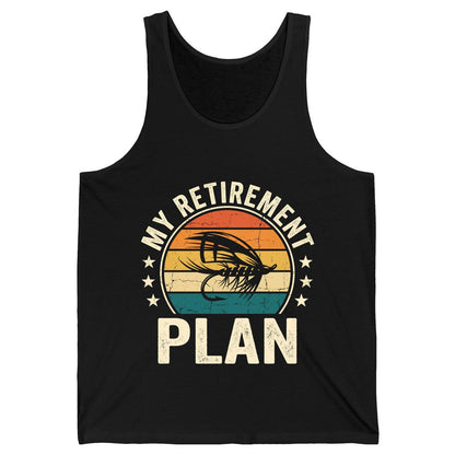 My Retirement Plan fly fishing Tank Top Black product mockup