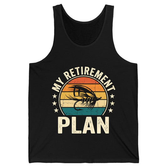My Retirement Plan fly fishing Tank Top Black product mockup