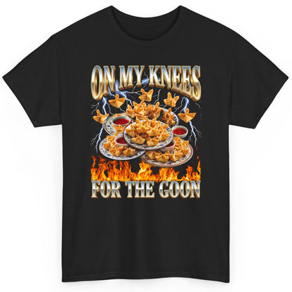 On My Knees for the Goon crab rangoon T-Shirt Black product mockup