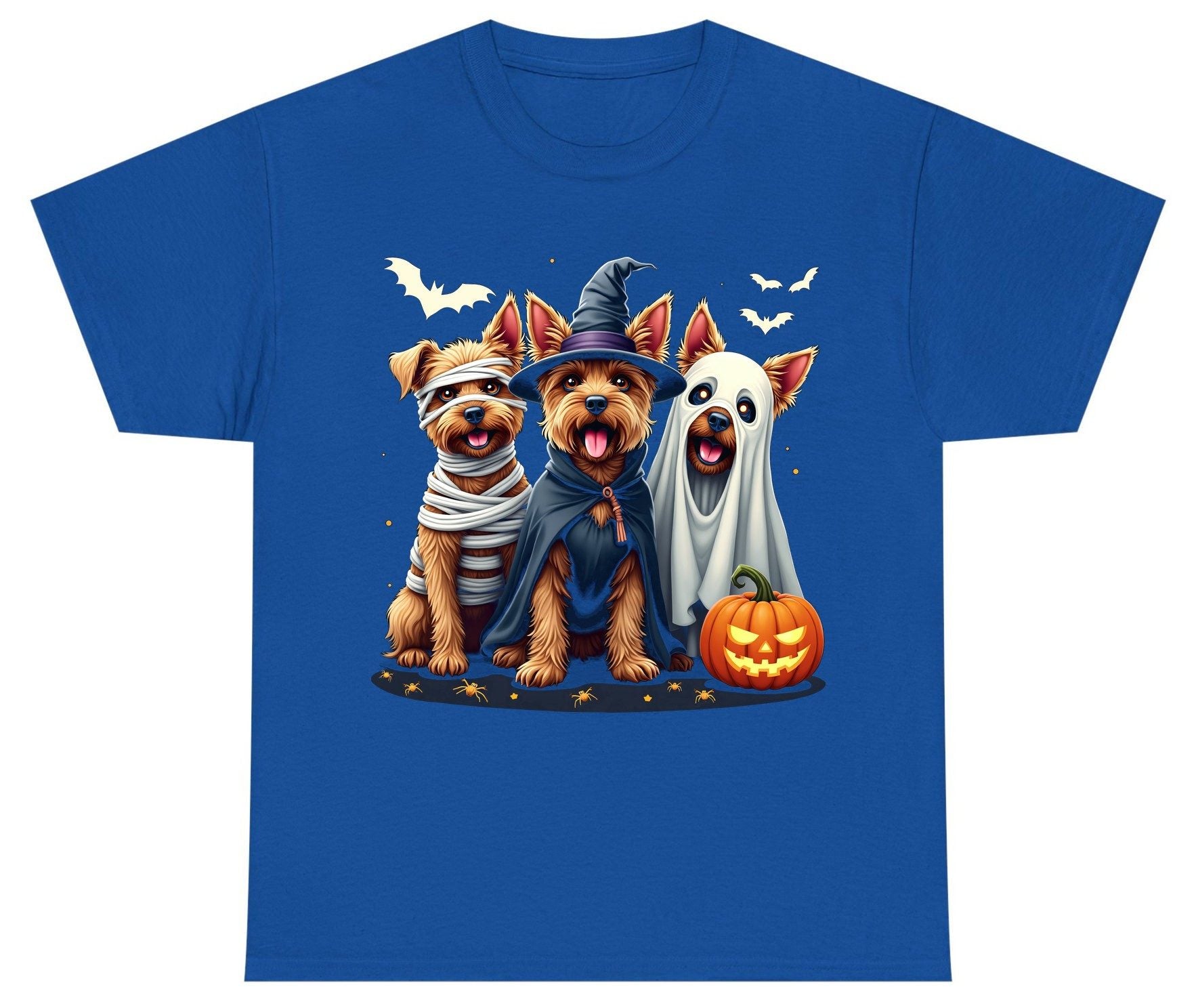 Cute Dogs Halloween Costumes dogs in Halloween costumes Youth T-Shirt Royal product mockup