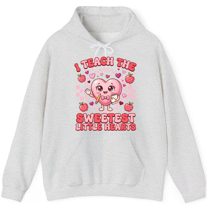 I Teach the Sweetest Little Hearts teaching Hoodie Ash product mockup