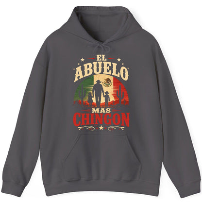 El Abuelo Mas Chingon mexican grandfather Hoodie Charcoal product mockup
