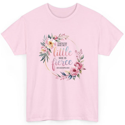 Little Fierce feminine empowerment T-Shirt Light Pink product mockup