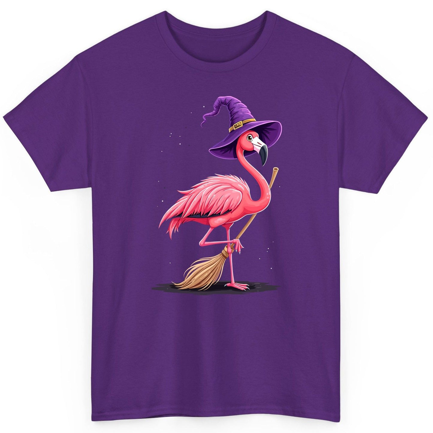 Witch Flamingo flamingo T-Shirt Purple product mockup