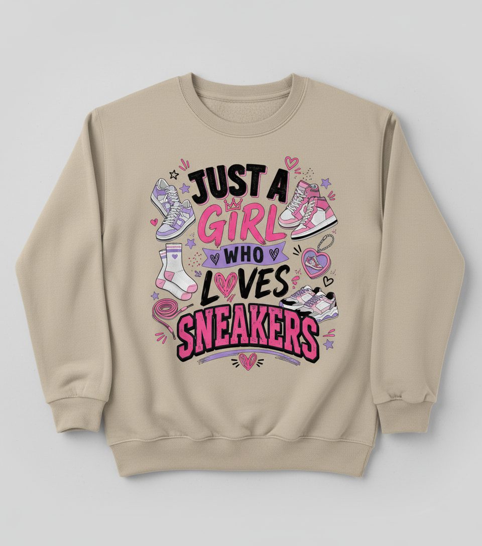 Sneakers Sneaker Collectors Sweatshirt - product mockup - Sand