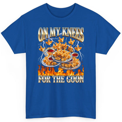 On My Knees for the Goon crab rangoon T-Shirt Royal product mockup