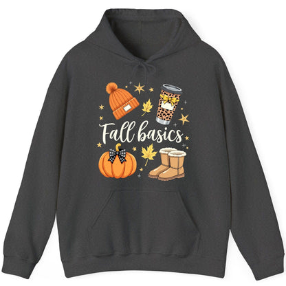 Fall Basics autumn essentials Hoodie Dark Heather product mockup