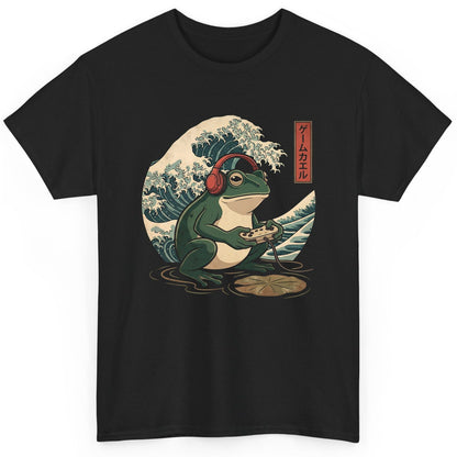 ゲームカエル gamer frog T-Shirt Black product mockup
